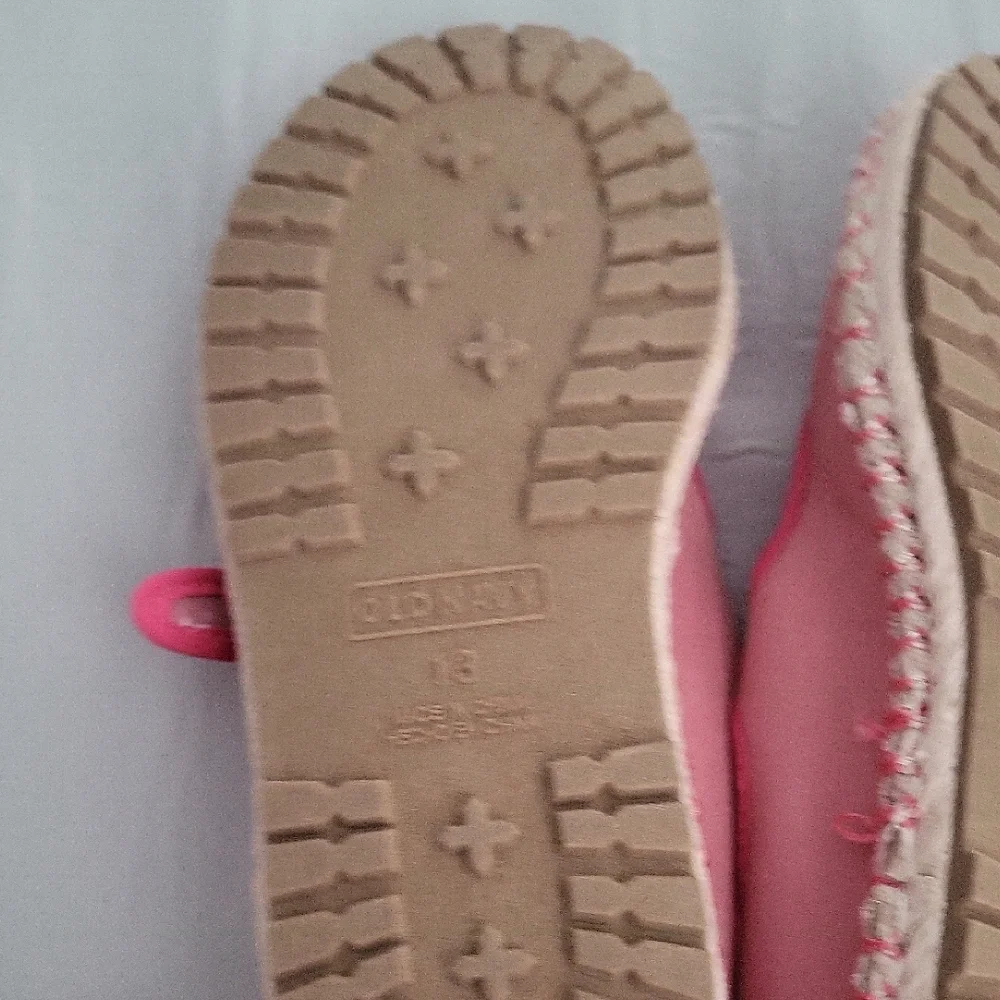 Old Navy Pink Mary Jane Canvas Flats with Buckle